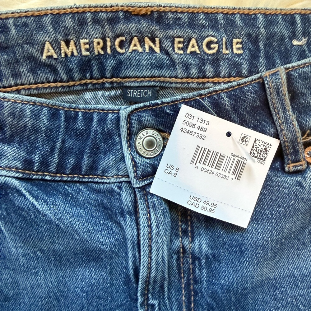 American Eagle Outfitters Blue Denim Mini Skirt NWT! - Picture 2 of 4